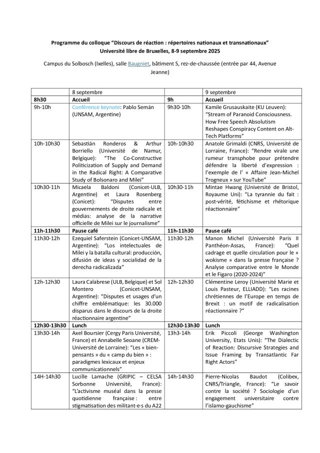 Programme page 1