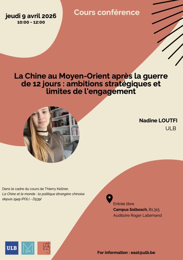 MSH EAST AFFICHE CHINE AU MOYEN ORIENT