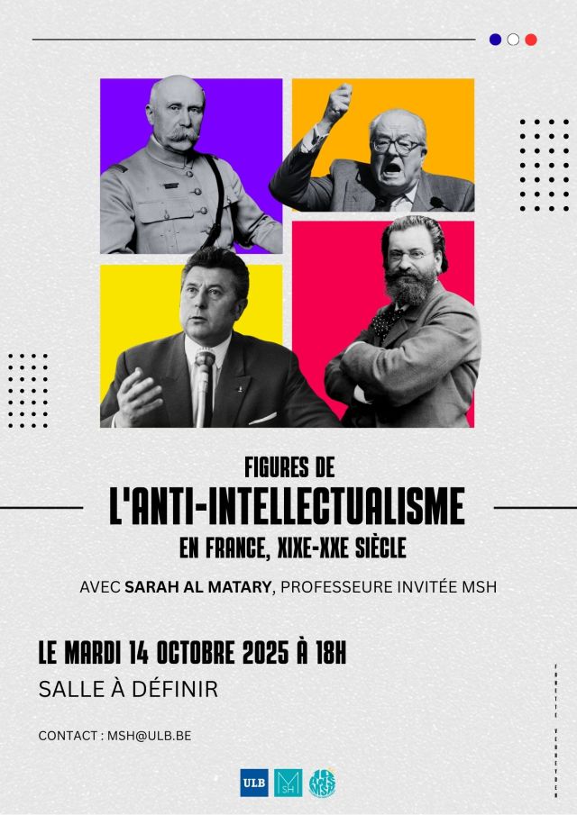 Conférence inaugurale 2025  Figures de  l'anti intellectualisme  en France, XIXe XXe siècle (1)
